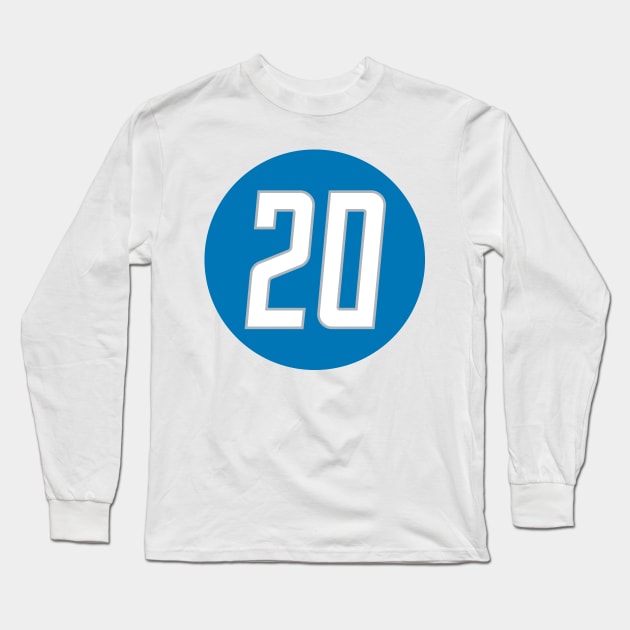 Barry Sanders Long Sleeve T-Shirt by naesha stores